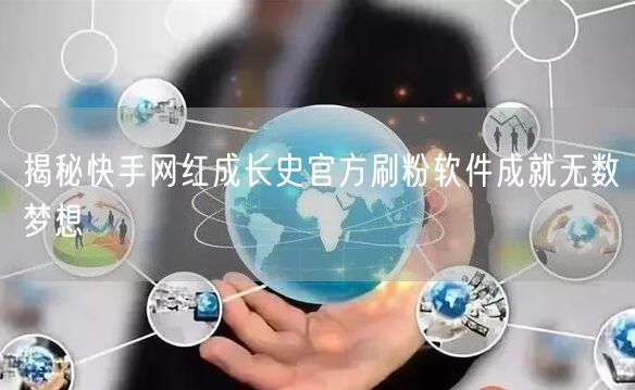 揭秘快手网红成长史官方刷粉软件成就无数梦想